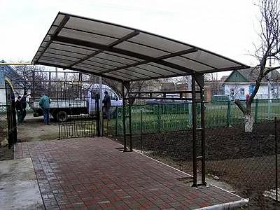Навес из металла для автомобиля — Раменский район